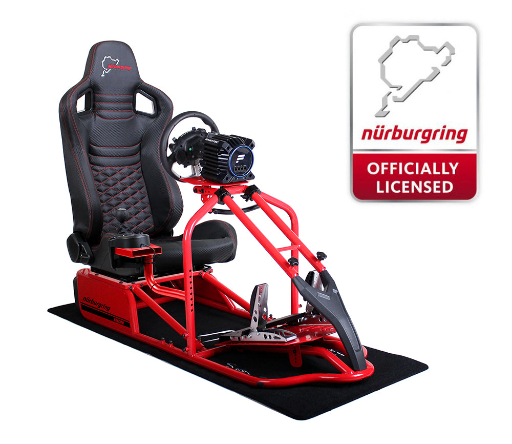 Speedmaster Pro Racing-Seat Sim Rig Rot - Nürburgring Nordschleife Edition