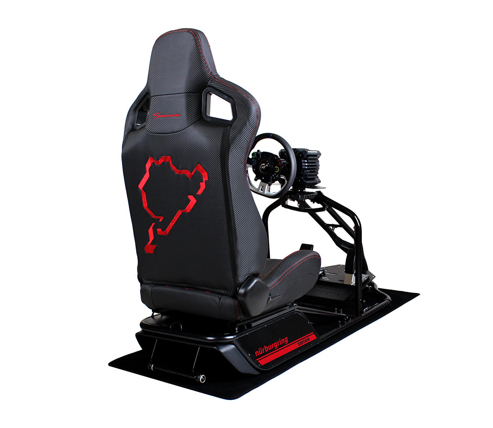 Speedmaster Pro Racing-Seat Sim Rig Schwarz - Nürburgring Nordschleife Edition